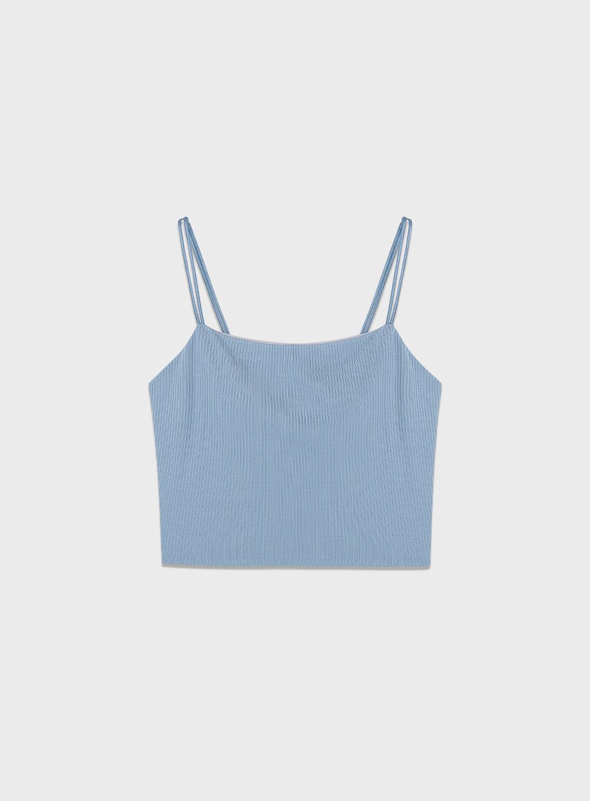 雙肩帶美背坑條BRA背心