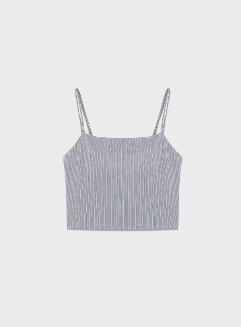 雙肩帶美背坑條BRA背心