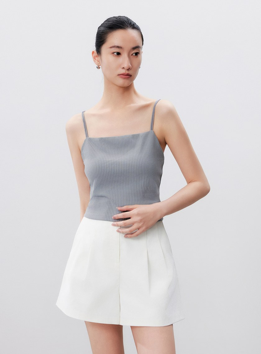 雙肩帶美背坑條BRA背心