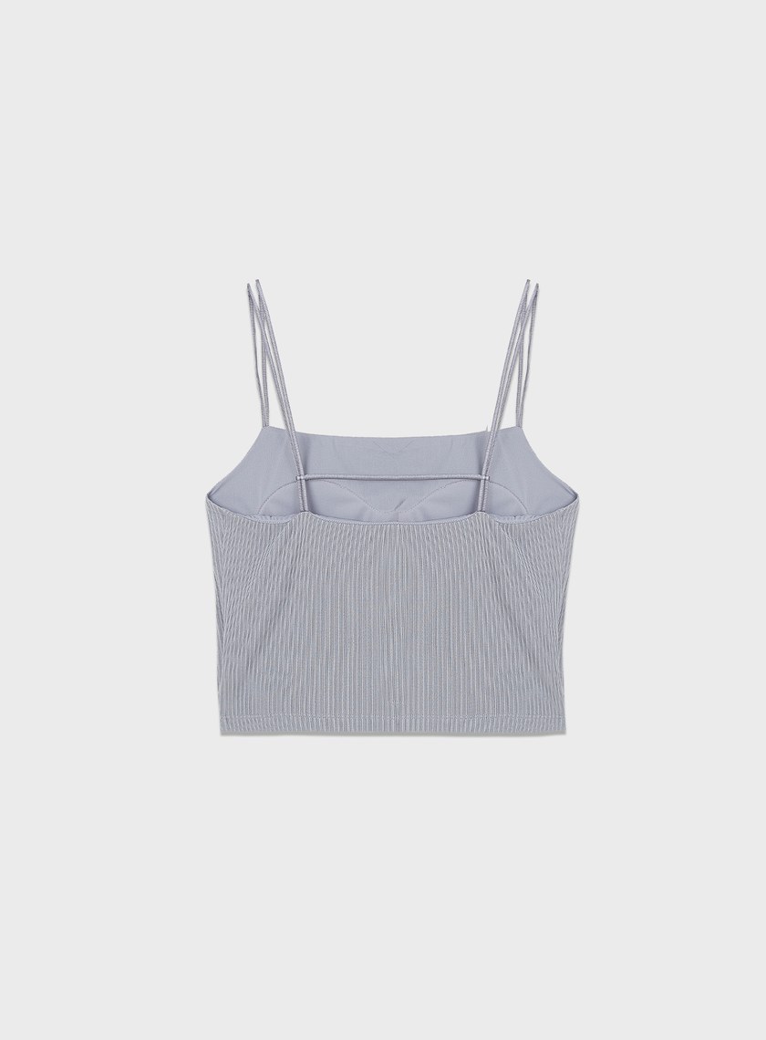 雙肩帶美背坑條BRA背心