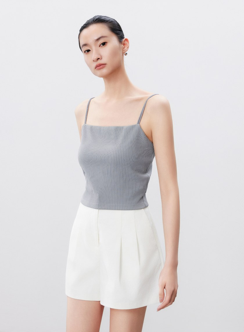 雙肩帶美背坑條BRA背心