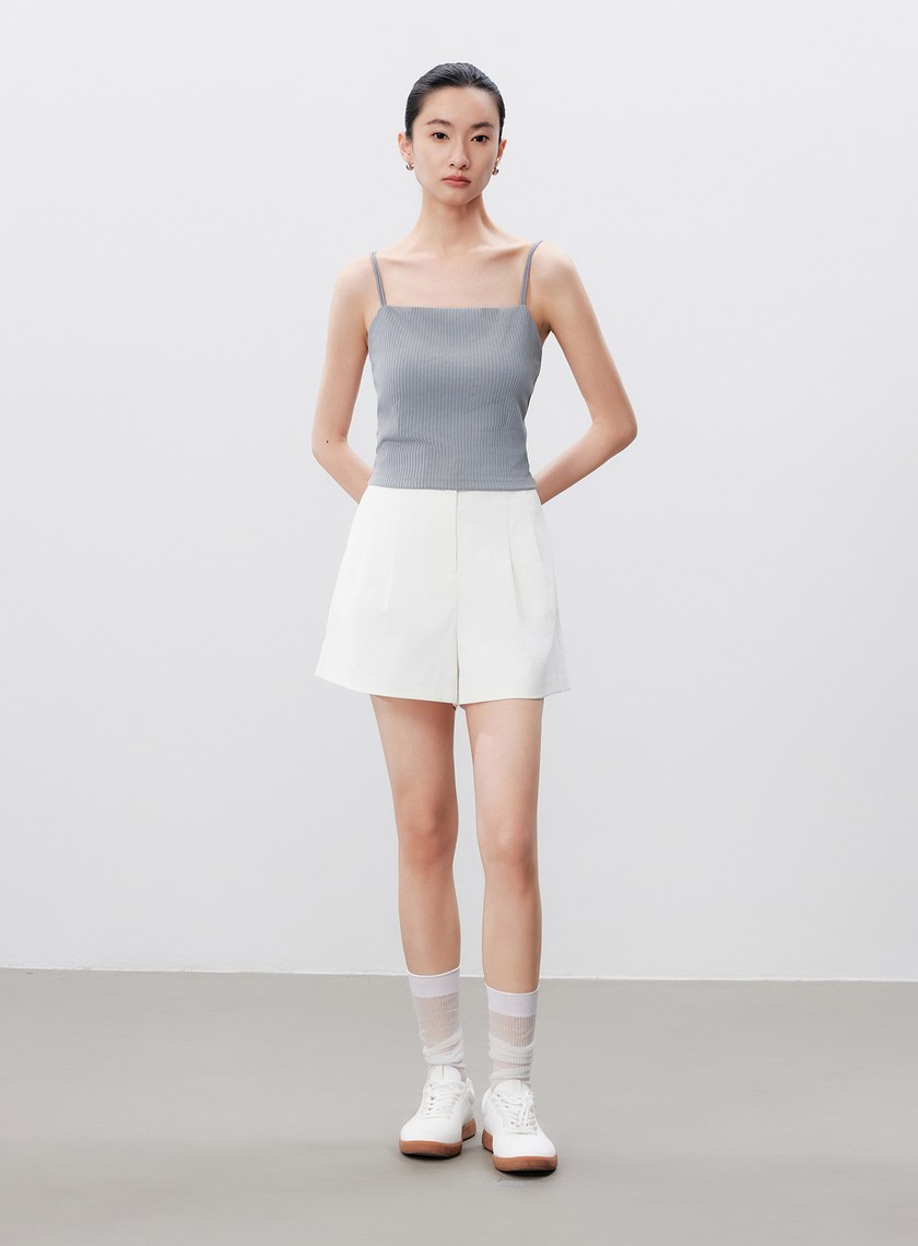 雙肩帶美背坑條BRA背心