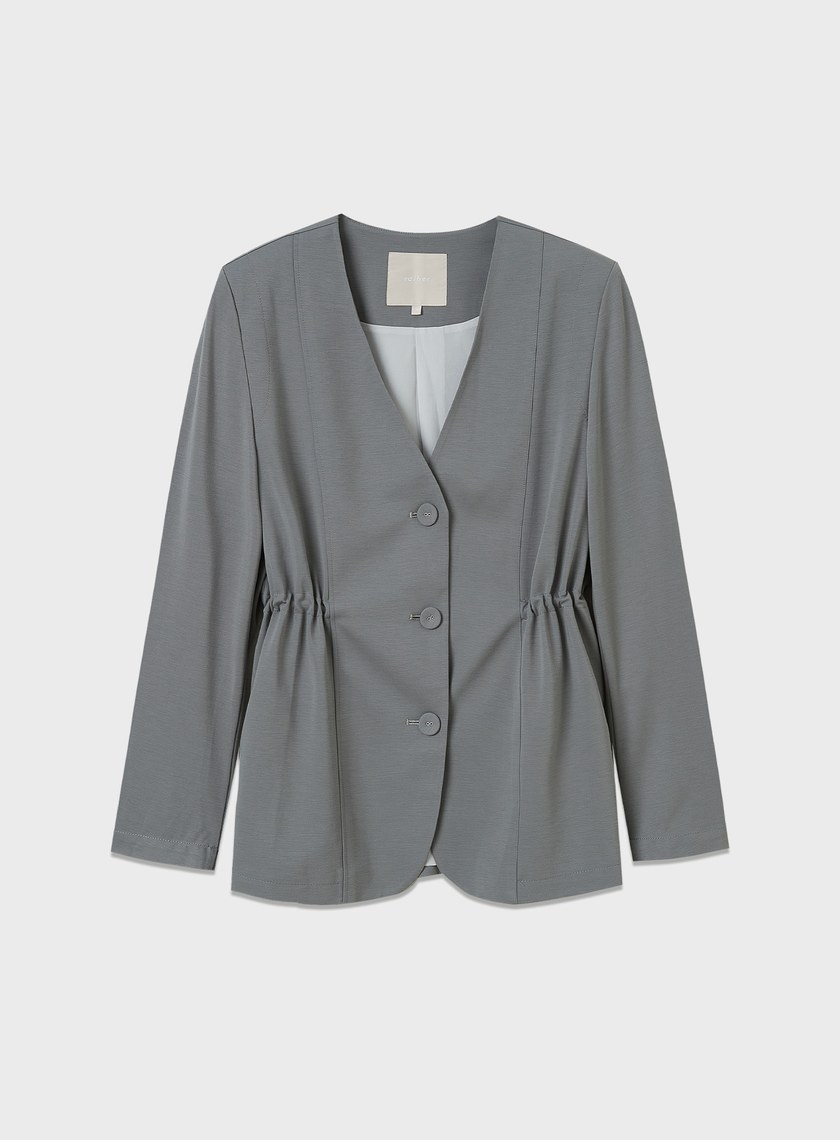 涼感天絲內抽繩西裝外套