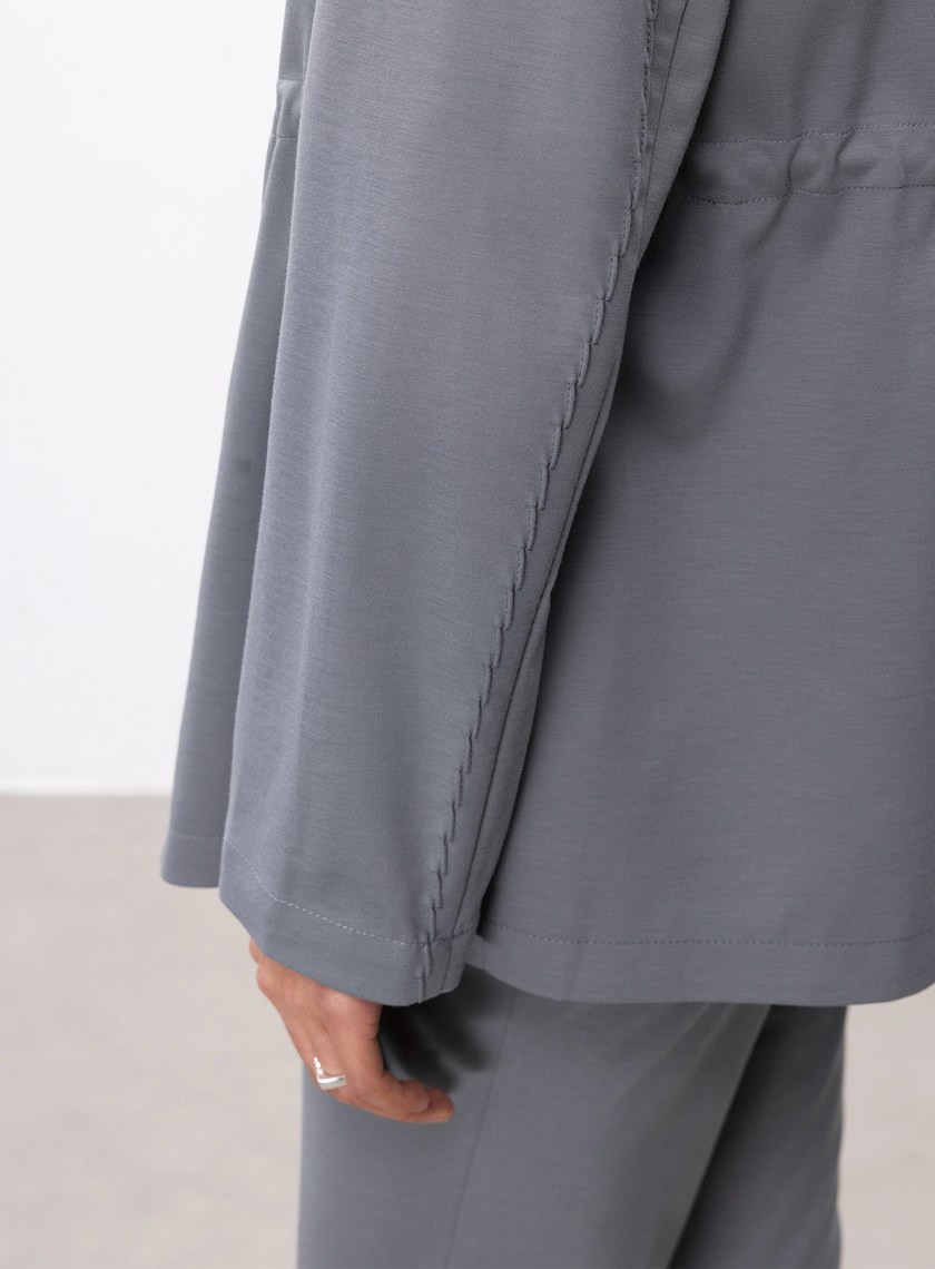 涼感天絲內抽繩西裝外套