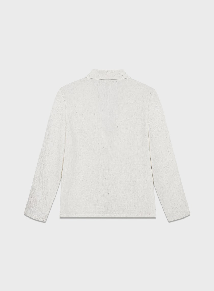 輕盈棉麻西裝外套