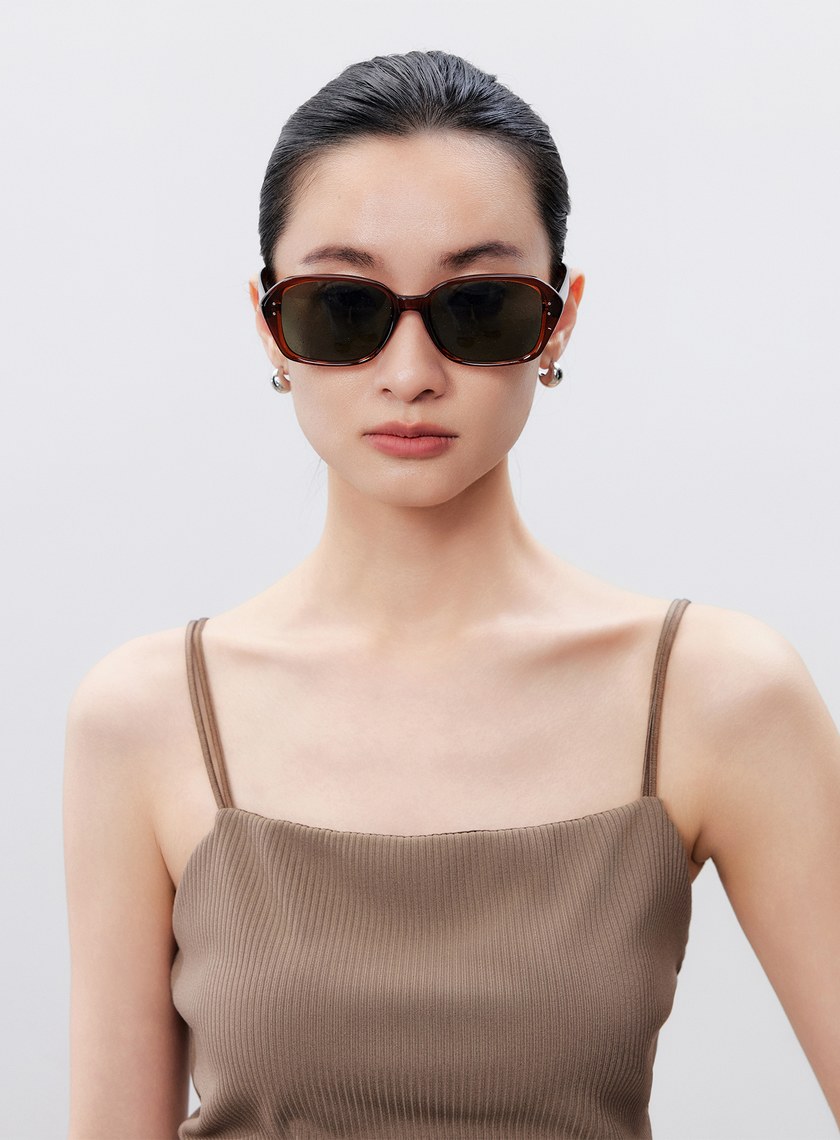 經典圓方框防曬墨鏡