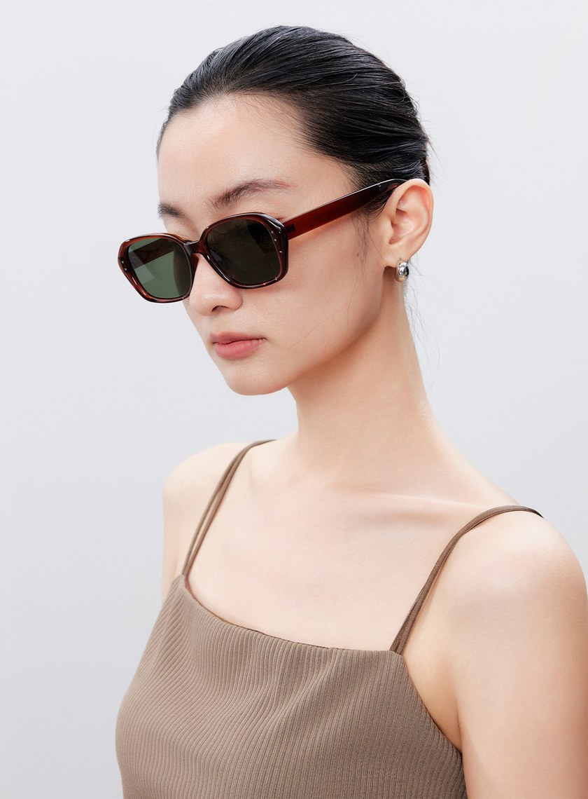 經典圓方框防曬墨鏡