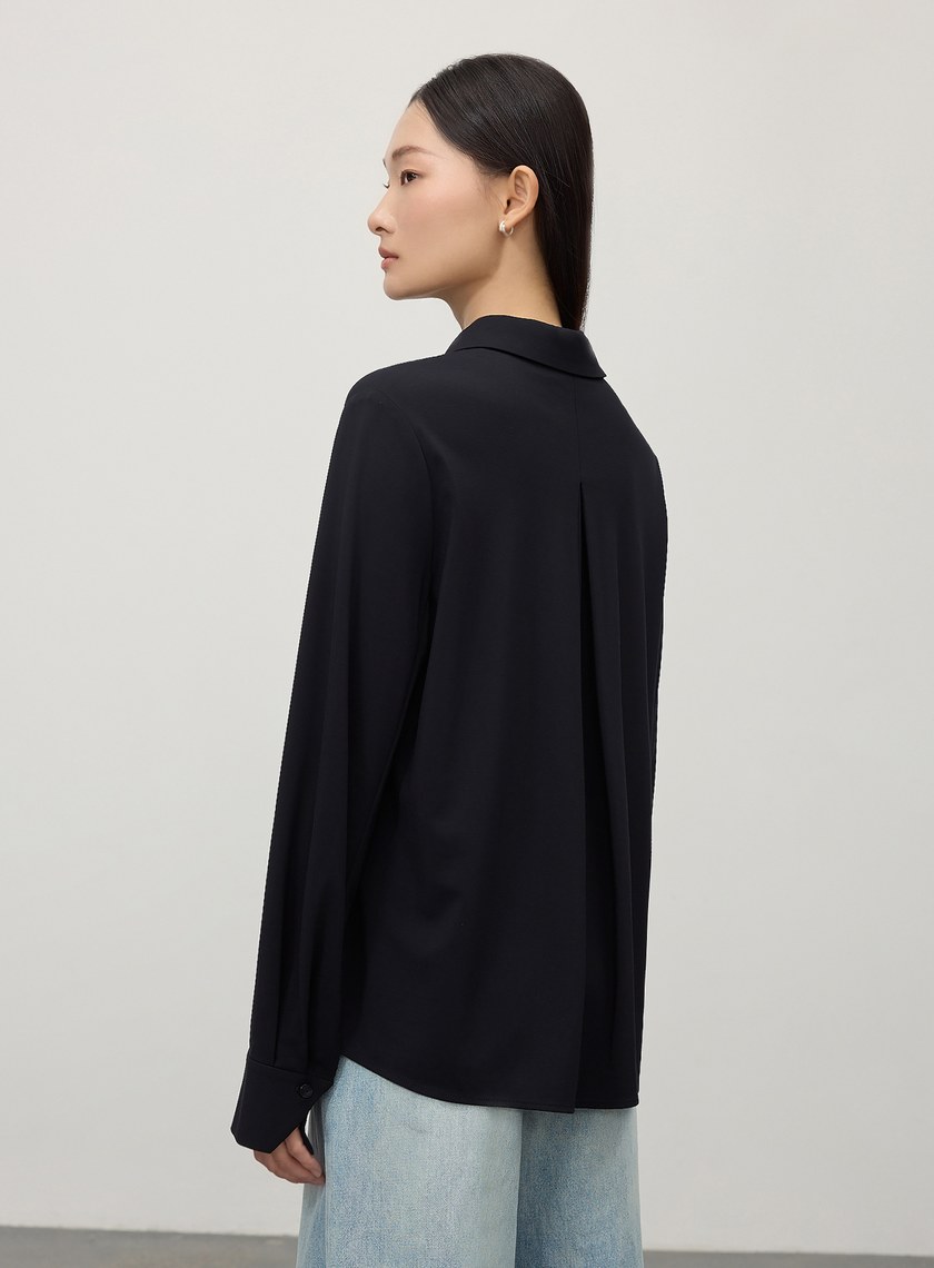 經典百搭側開叉襯衫