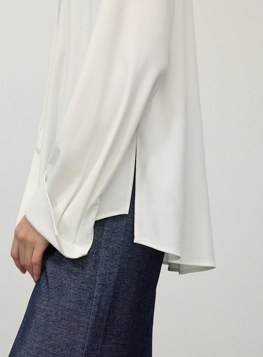 經典百搭側開叉襯衫