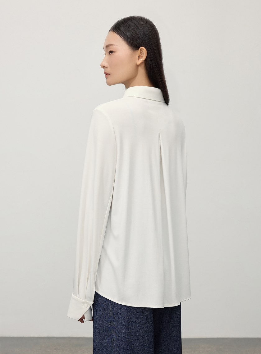 經典百搭側開叉襯衫