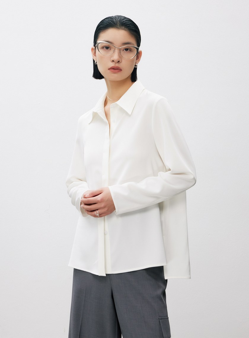 極簡垂感H型襯衫