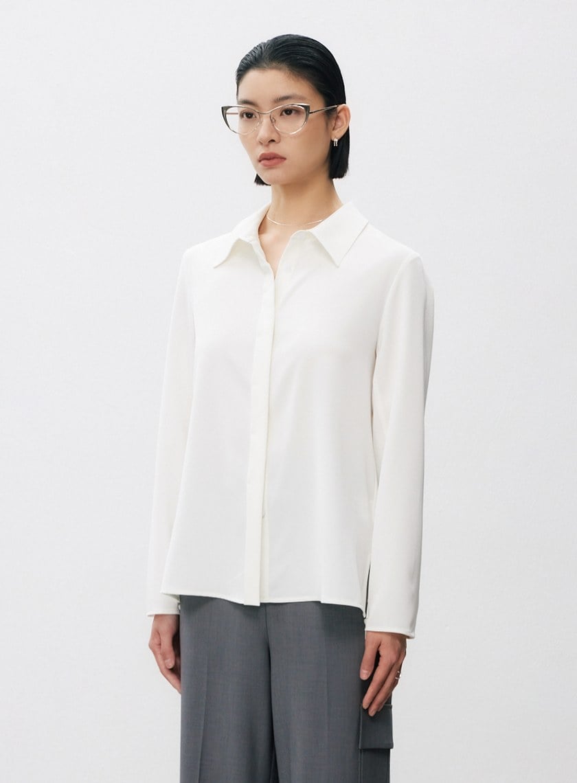 極簡垂感H型襯衫
