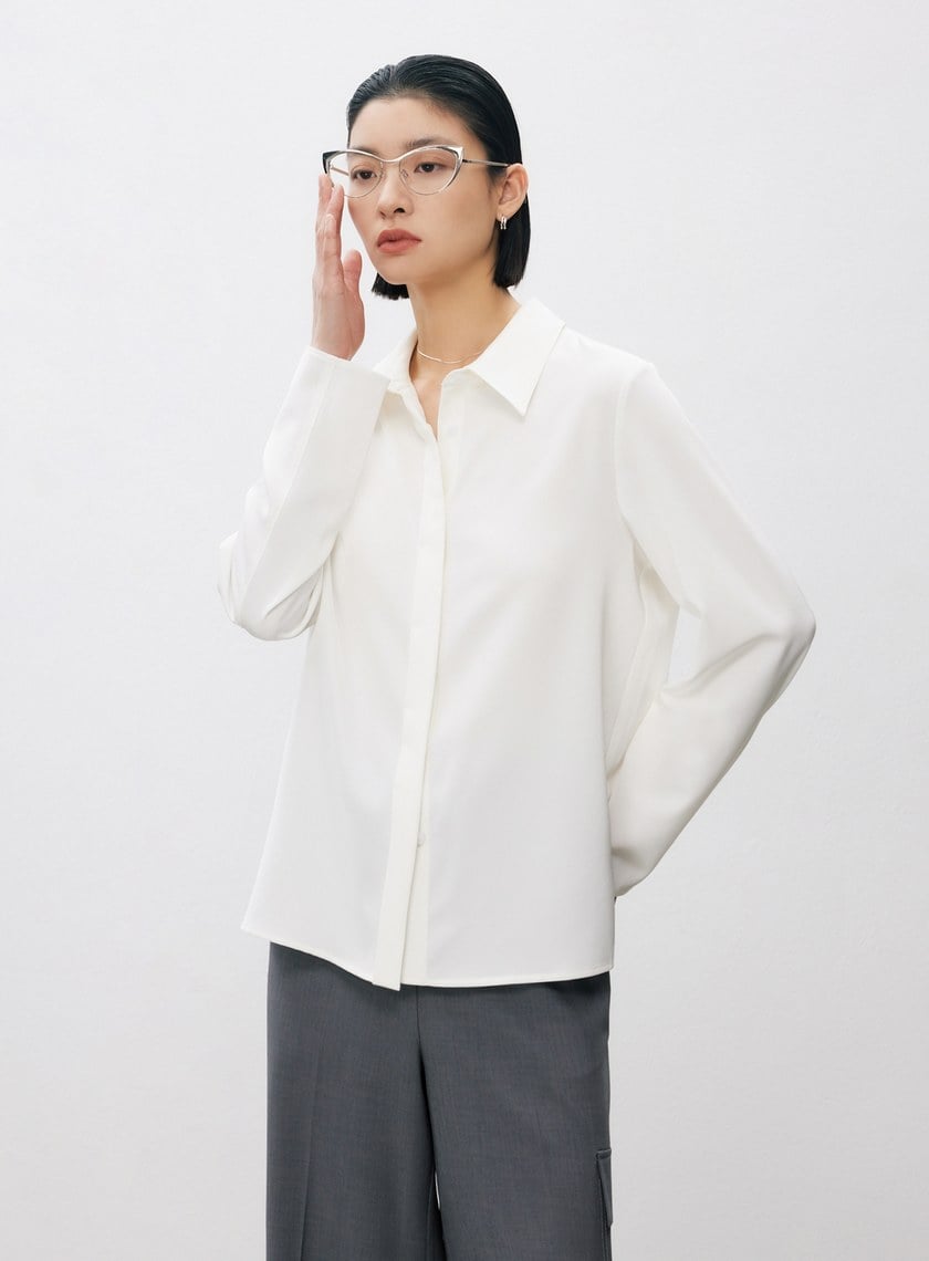 極簡垂感H型襯衫