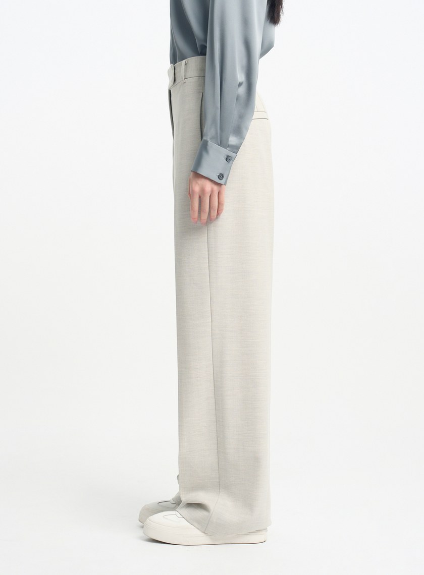 經典人字紋落地寬褲