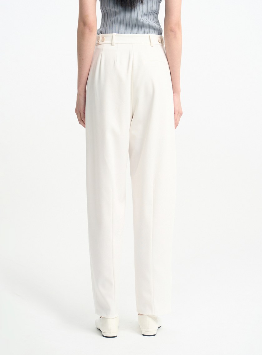 率性無側縫天絲羊毛九分褲