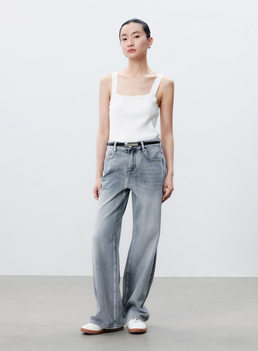 簡約方形金屬頭皮帶