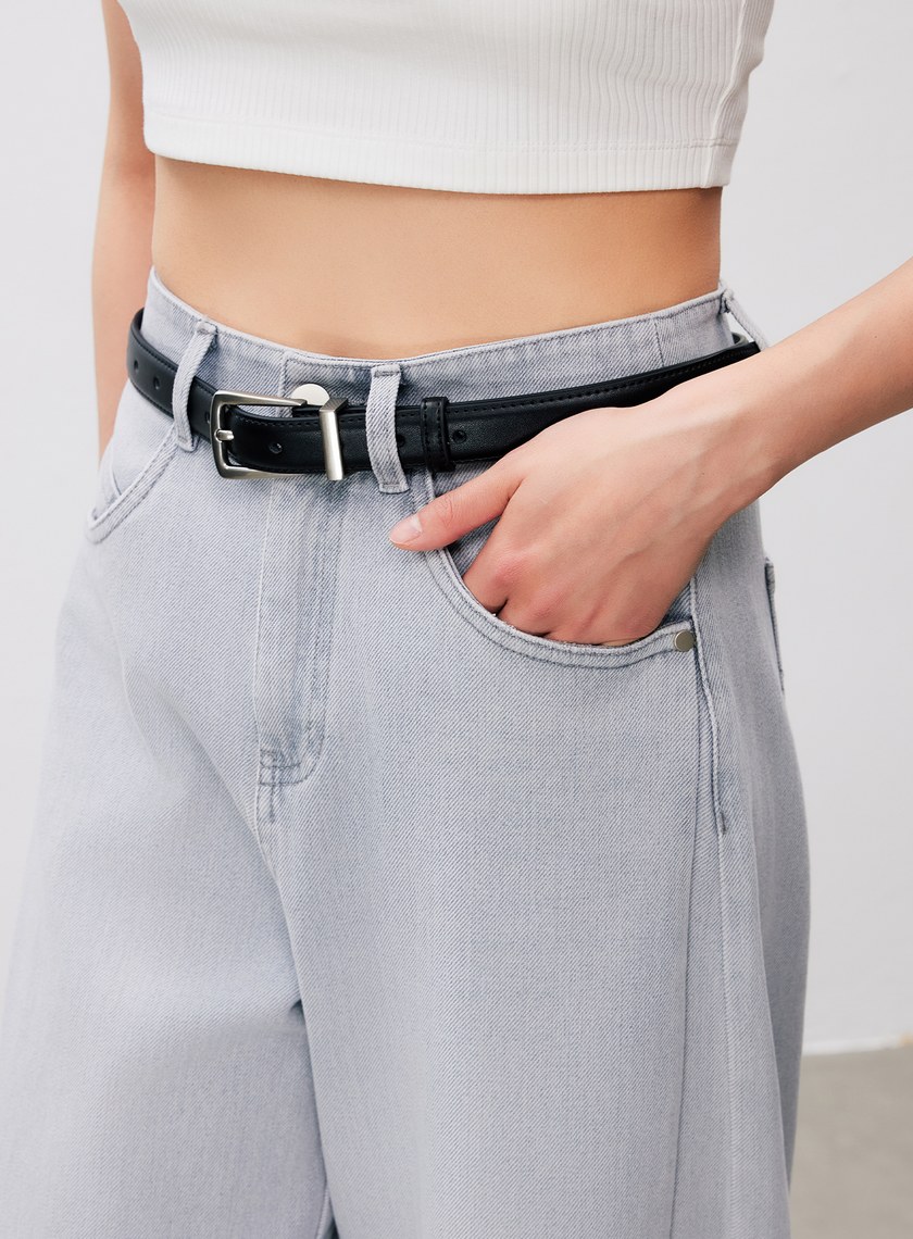 率性金屬方框皮帶