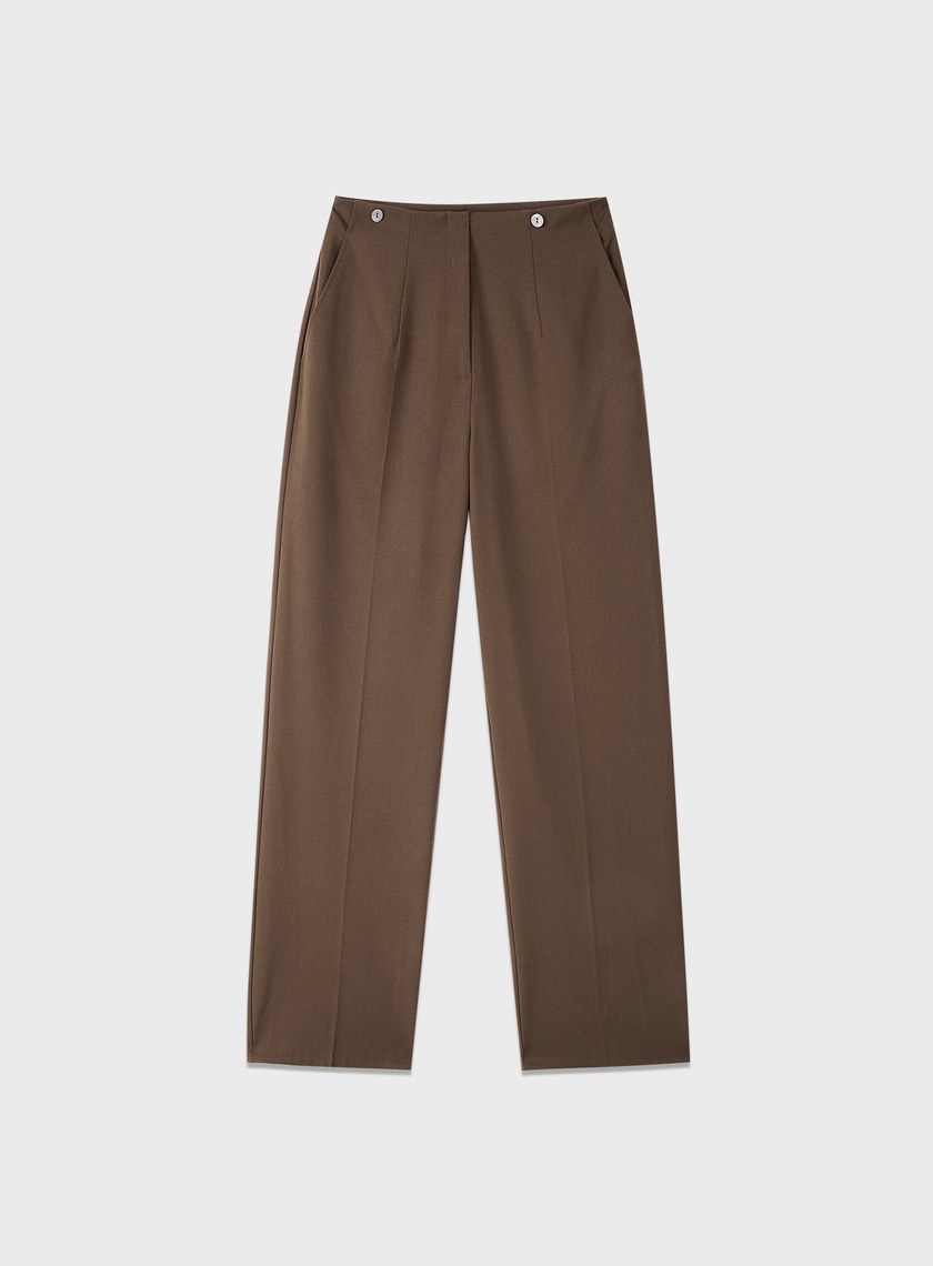 時髦兩件式片裙西裝長褲