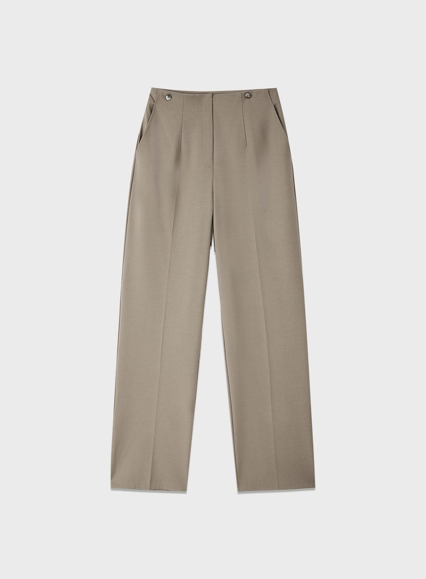 時髦兩件式片裙西裝長褲