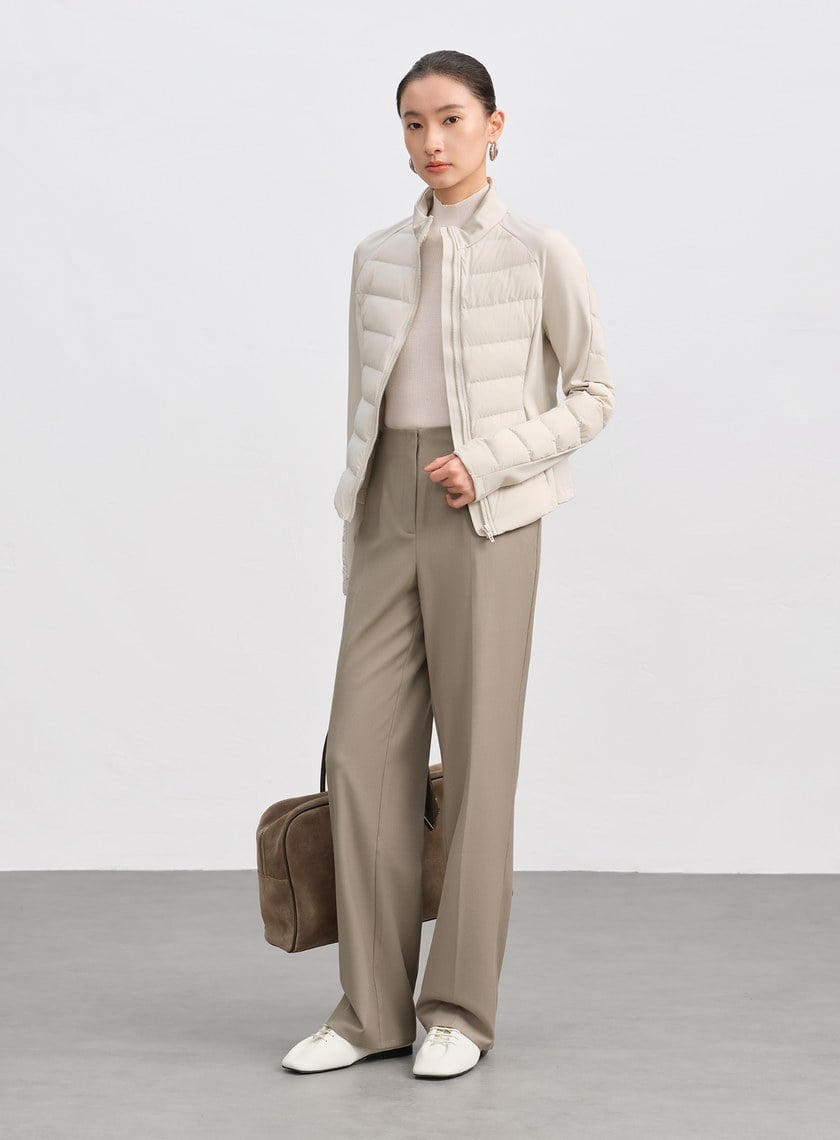 時髦兩件式片裙西裝長褲