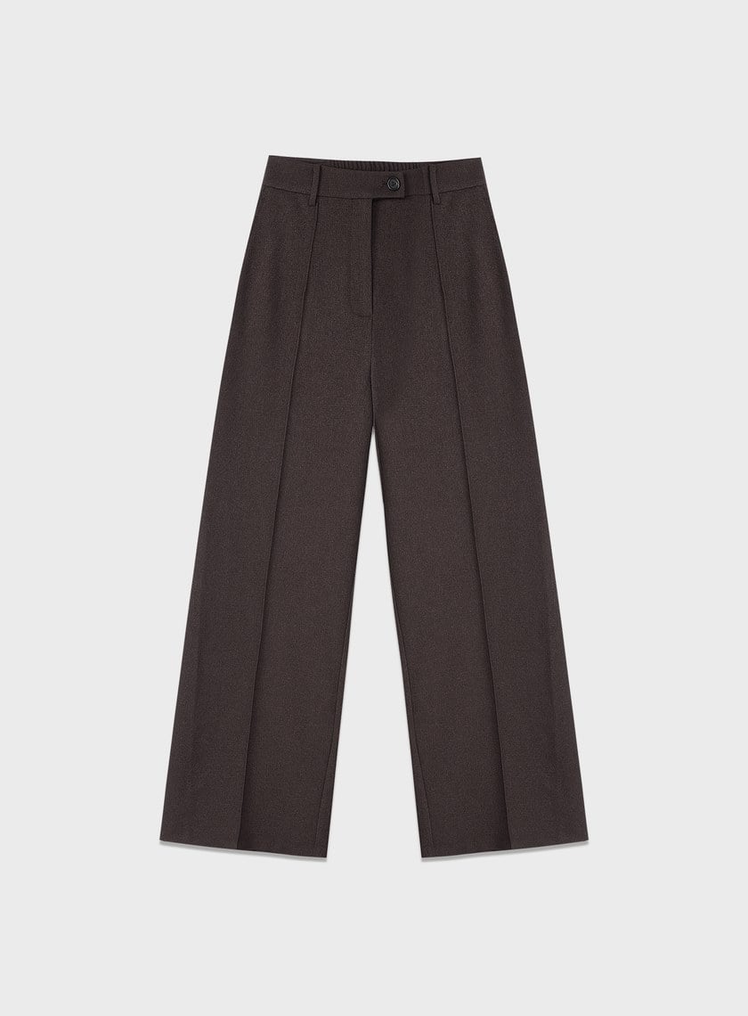 經典剪接造型寬褲