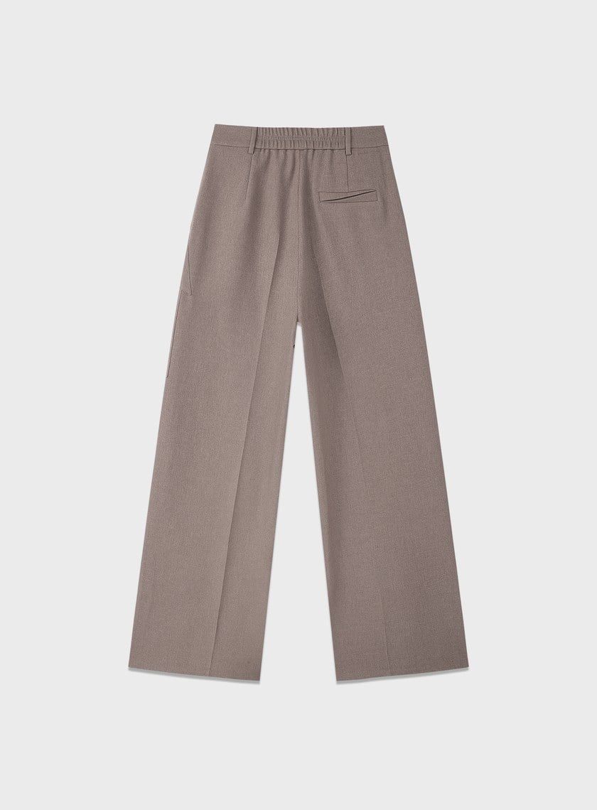 經典剪接造型寬褲