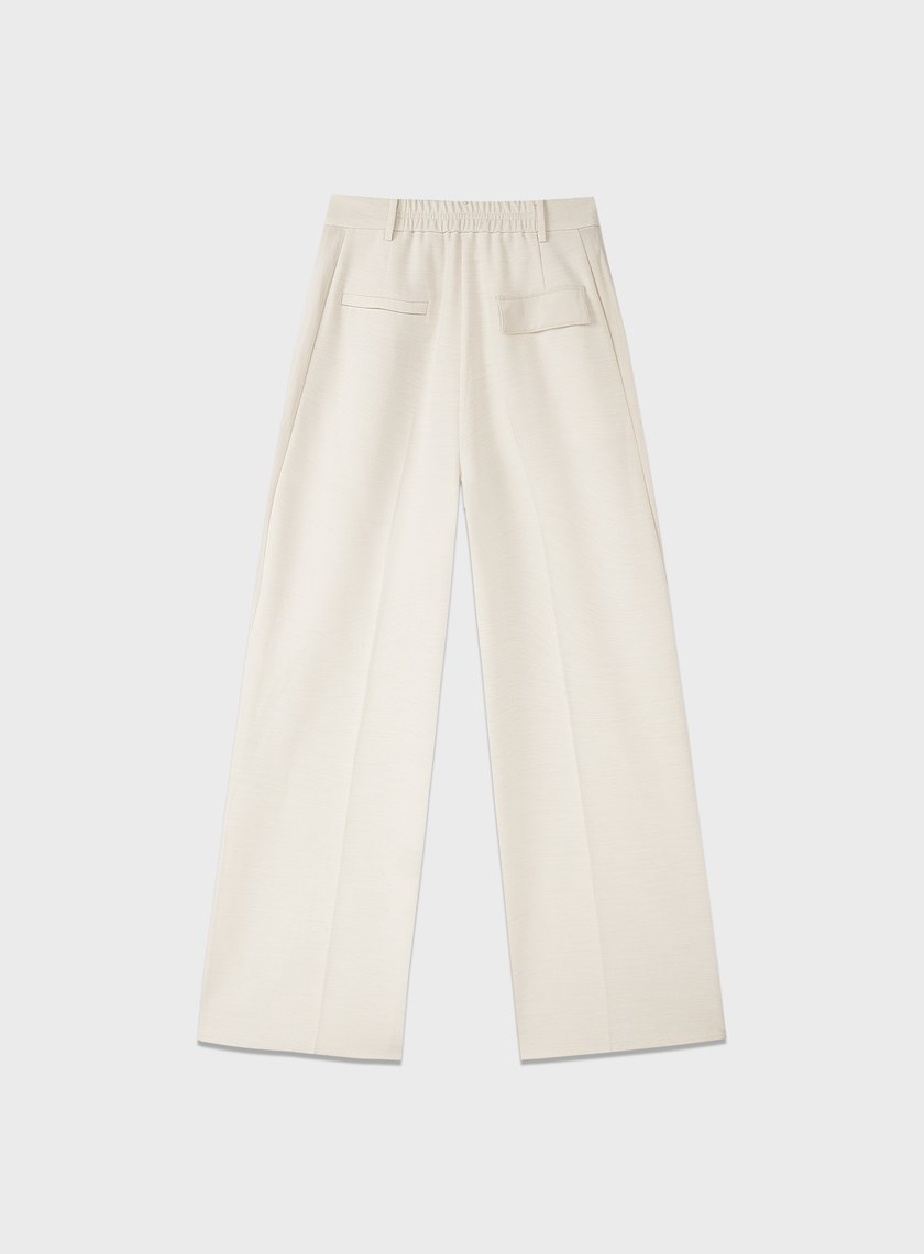 側身拼接西裝寬褲