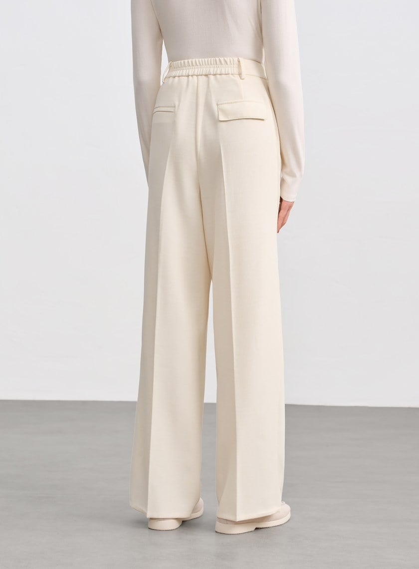 側身拼接西裝寬褲