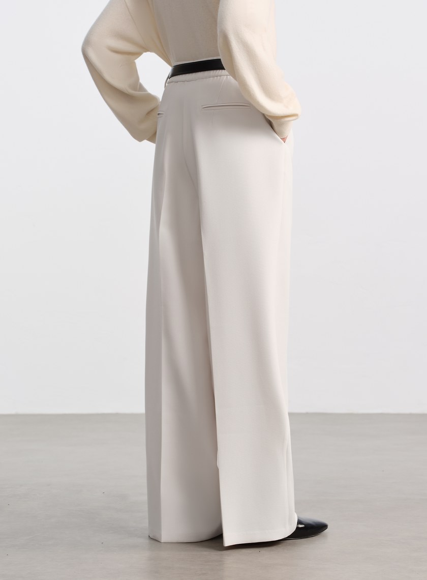 挺廓感高腰西裝寬褲