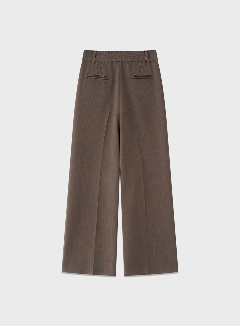 挺廓感高腰西裝寬褲