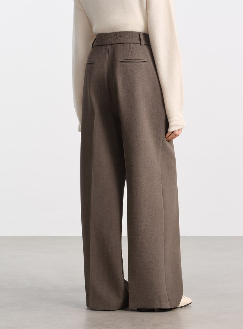 挺廓感高腰西裝寬褲