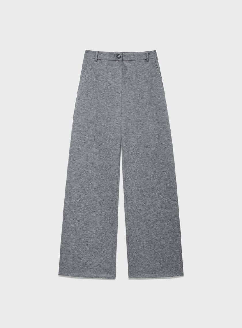 挺廓感休閒彎刀褲