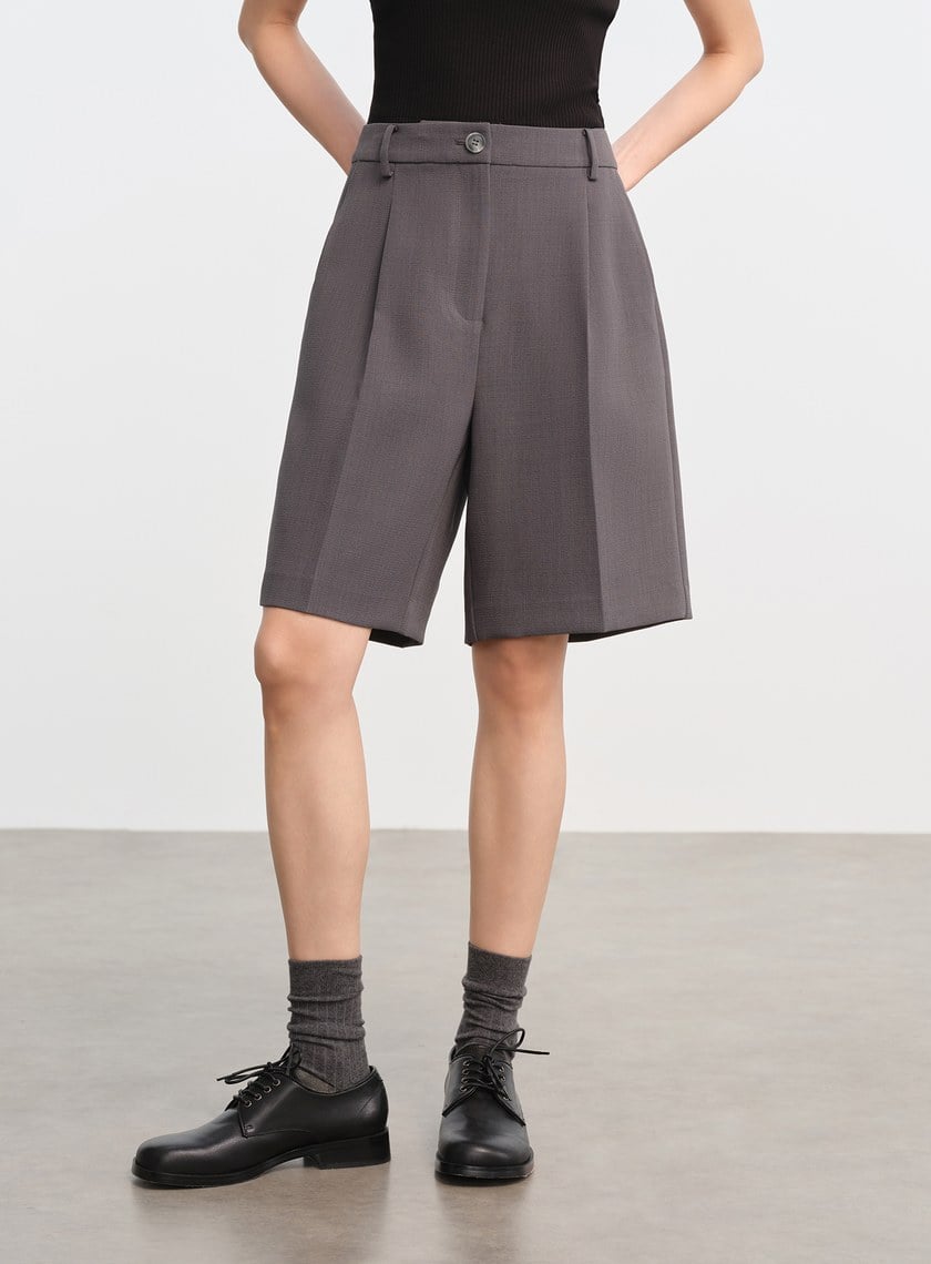 挺廓感西裝五分褲