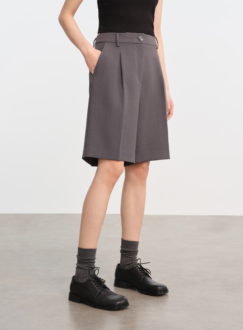 挺廓感西裝五分褲