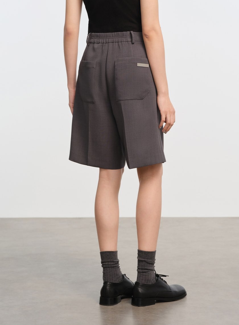 挺廓感西裝五分褲