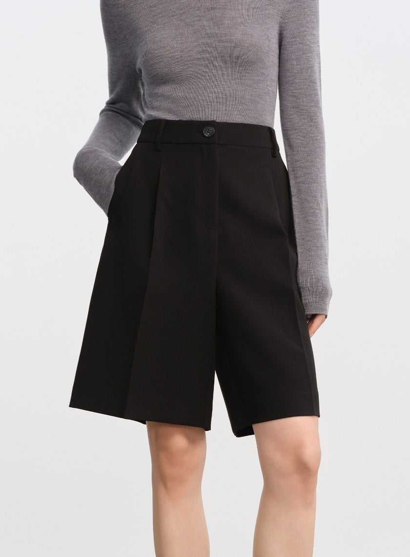 挺廓感西裝五分褲