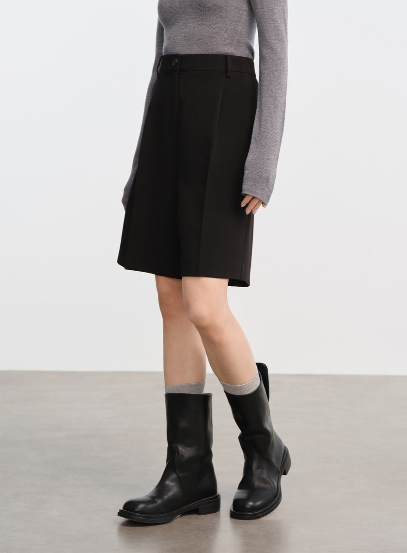 挺廓感西裝五分褲