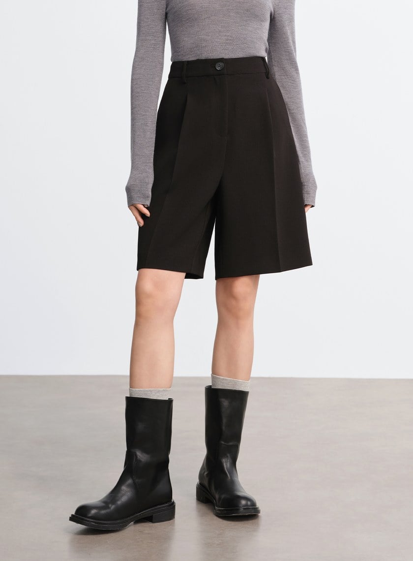 挺廓感西裝五分褲