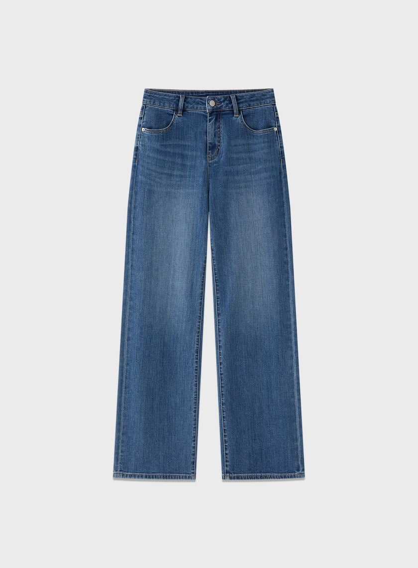 經典小直筒丹寧褲