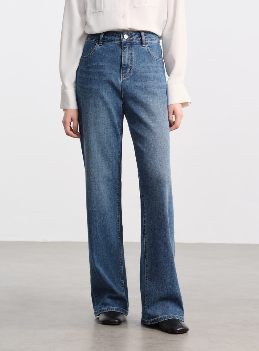 經典小直筒丹寧褲