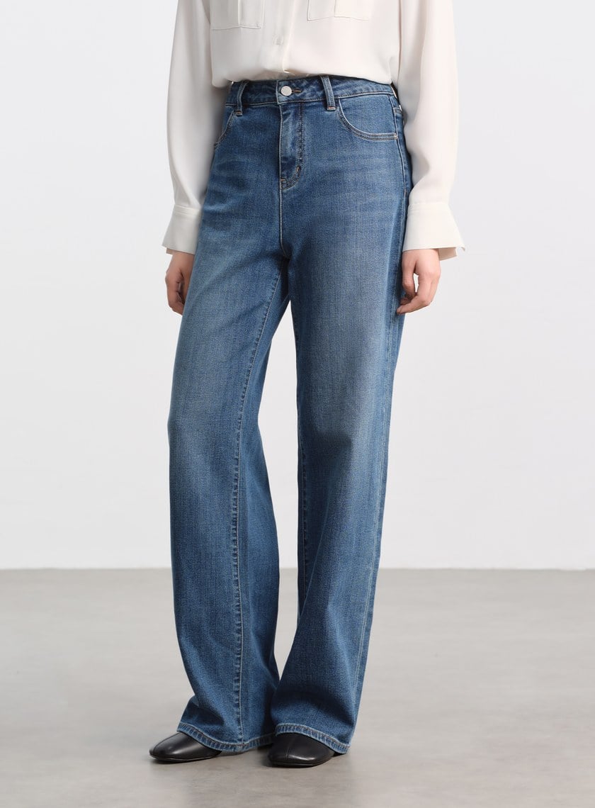 經典小直筒丹寧褲