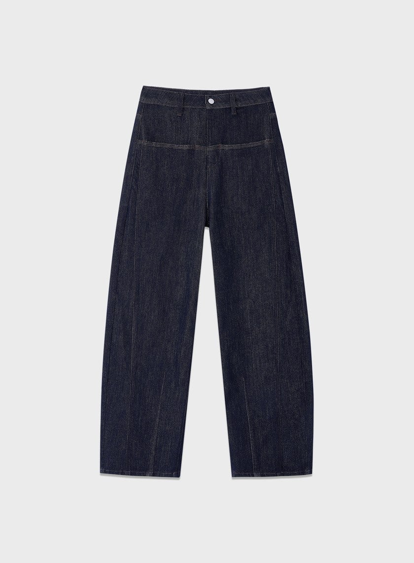 經典修身彎刀牛仔褲