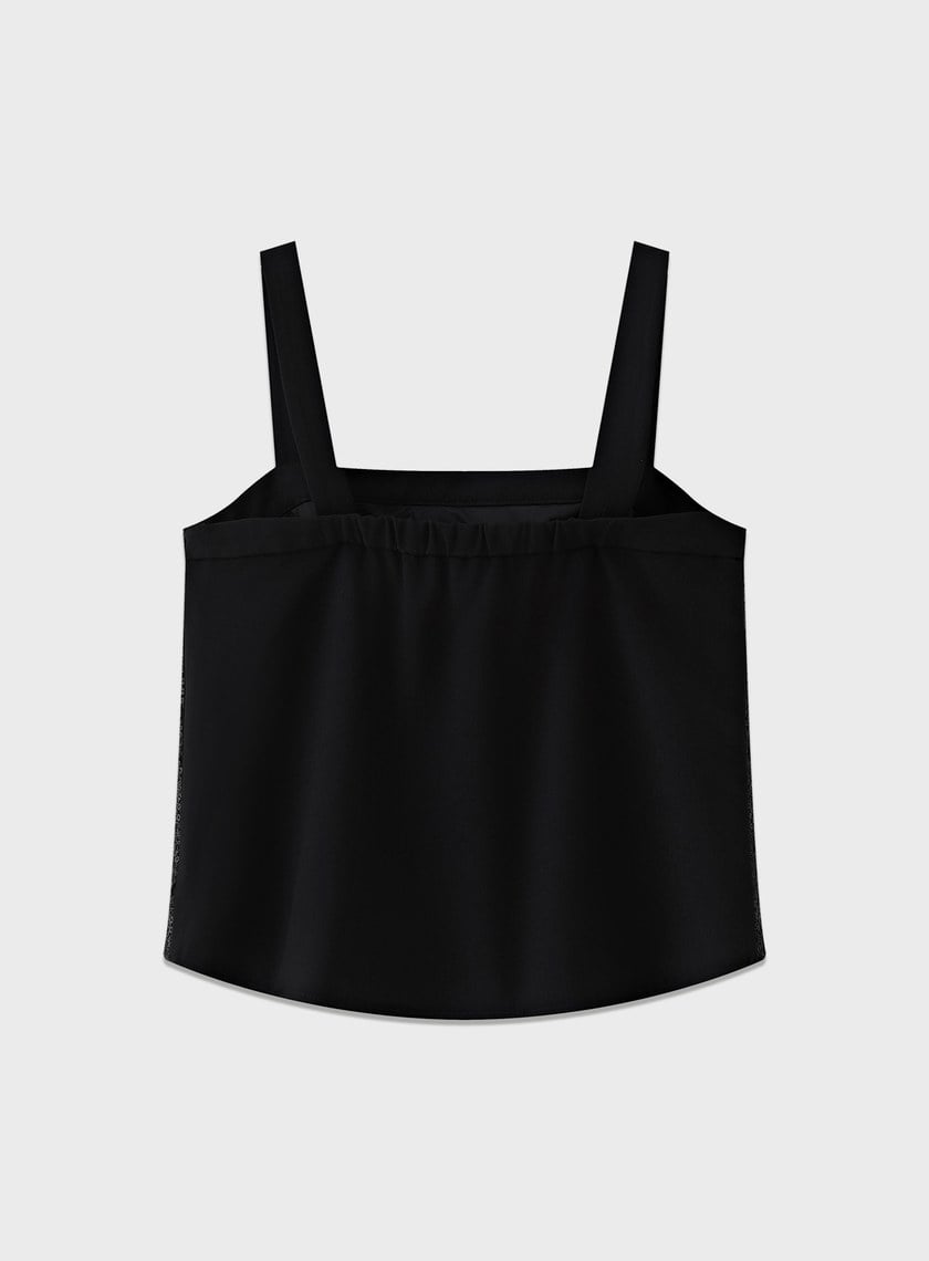 微光立體亮片背心