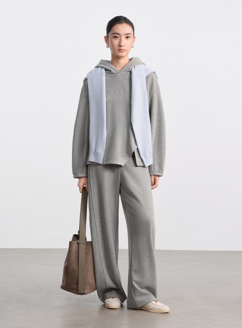 極簡慵懶連帽休閒衛衣