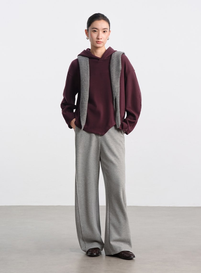 極簡慵懶連帽休閒衛衣