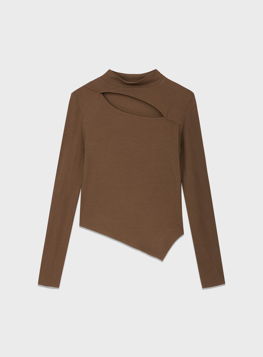 簍空造型感修身上衣