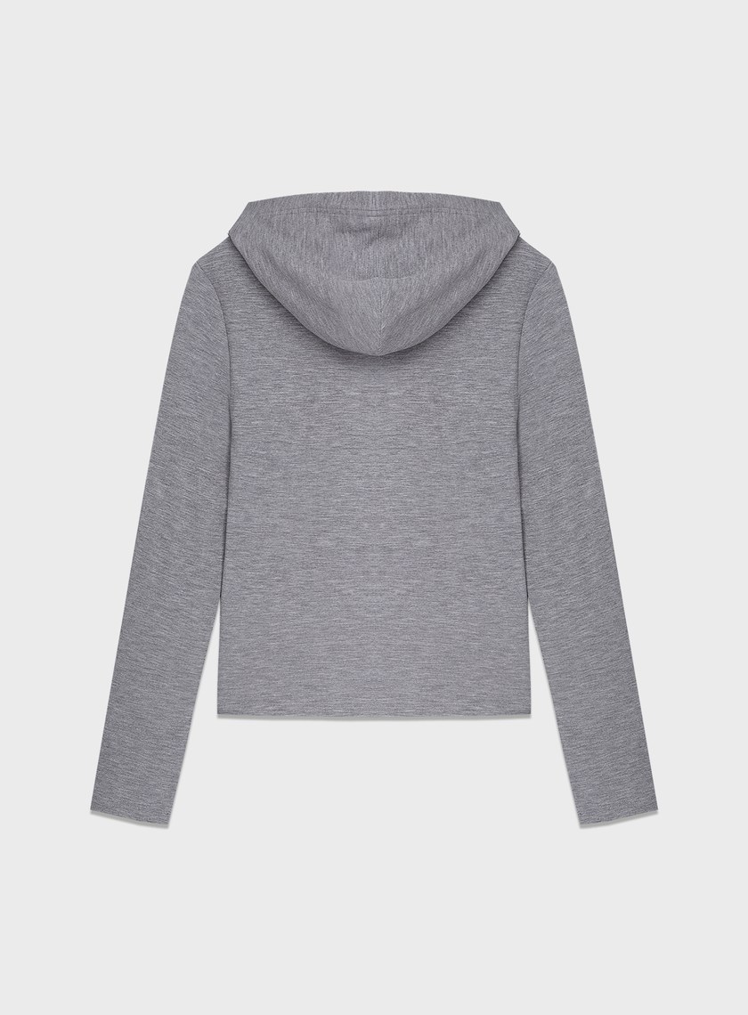 休閒合身彈力連帽上衣