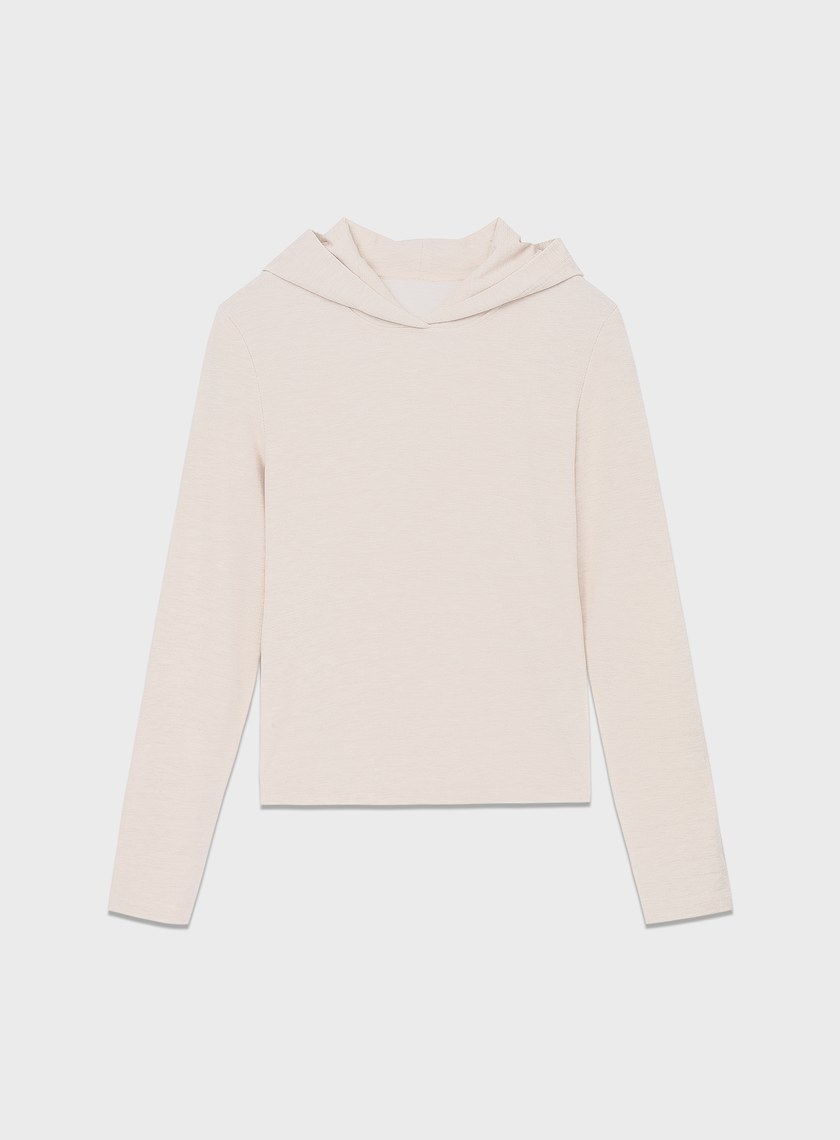 休閒合身彈力連帽上衣