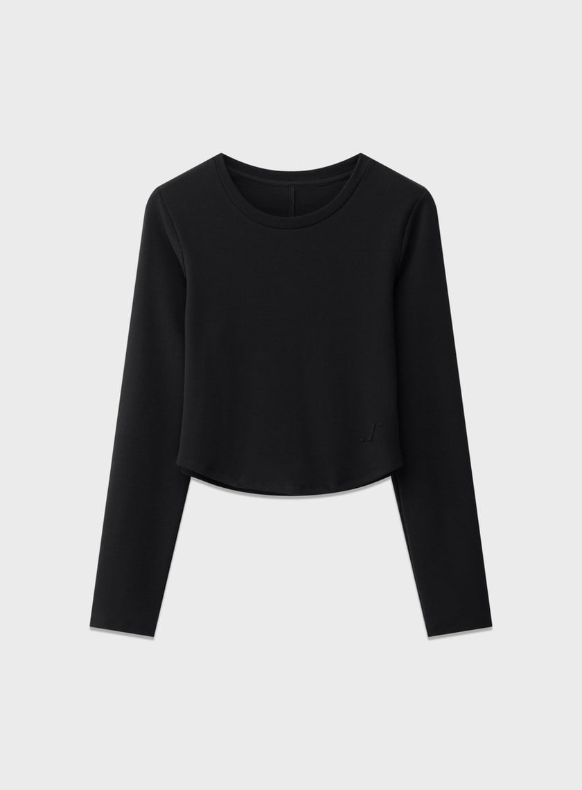 圓弧下擺修身上衣