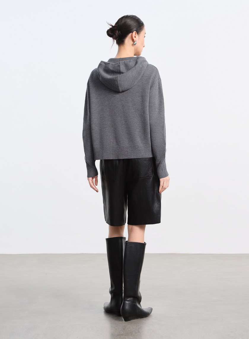 純羊毛連帽衛衣